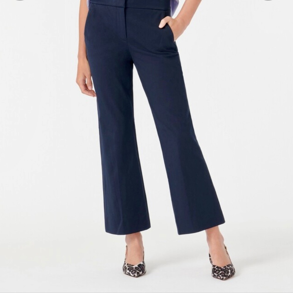 J Crew cropped wide leg S 4 worn 3 times in Navy